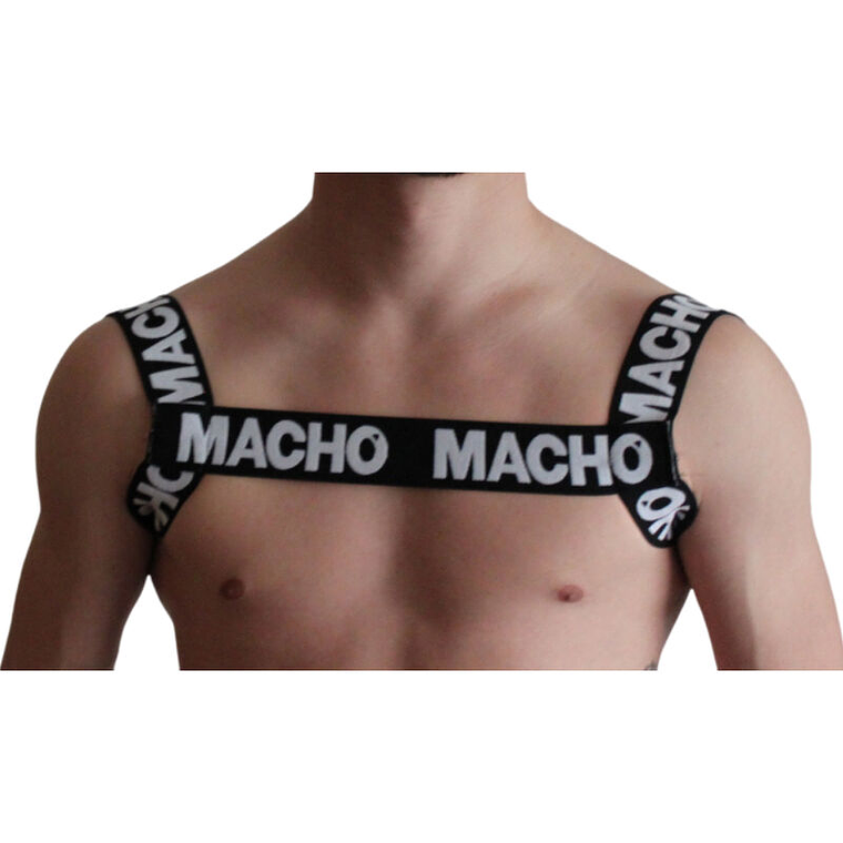 MACHO - ARNÊS DUPLO PRETO 1
