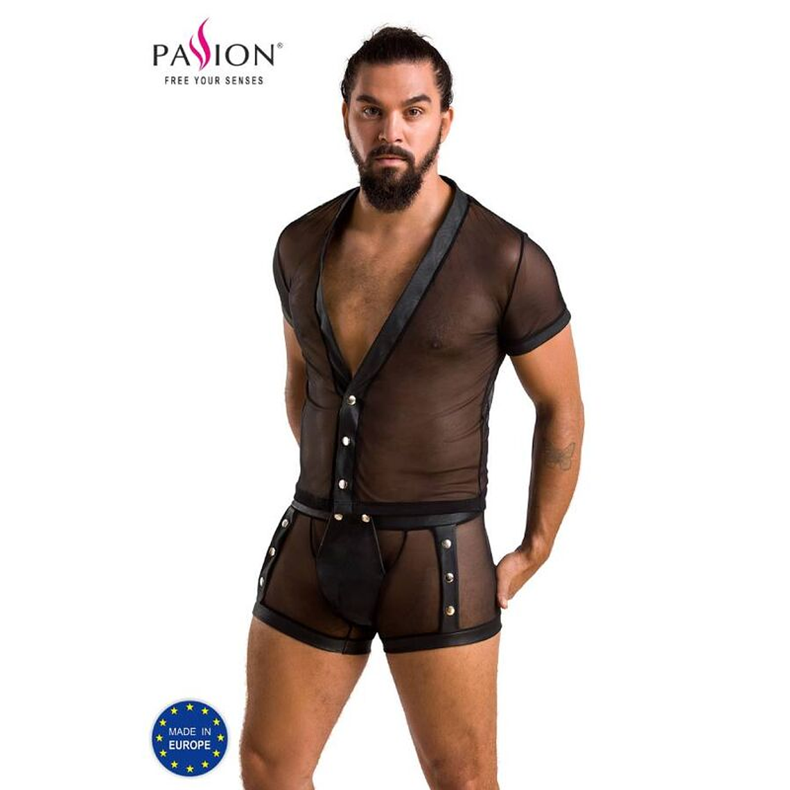 PASSION - 052 CONJUNTO MICHAEL BLACK S/M 1