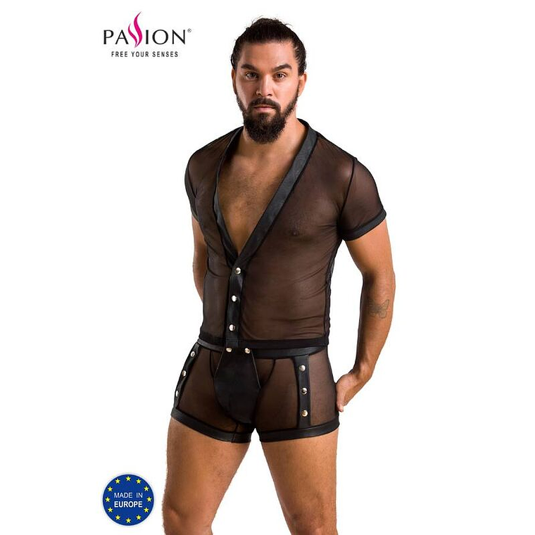 PASSION - 052 CONJUNTO MICHAEL BLACK S/M 1