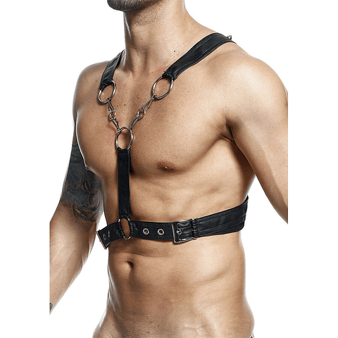 MOB - DNGEON CROSSED BLACK CHAIN HARNESS TAMANHO ÚNICO