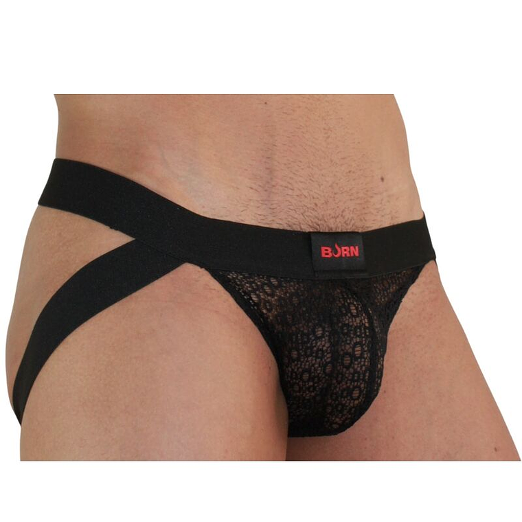 BURN - 005 JOCK LINGERIE PRETO S 1