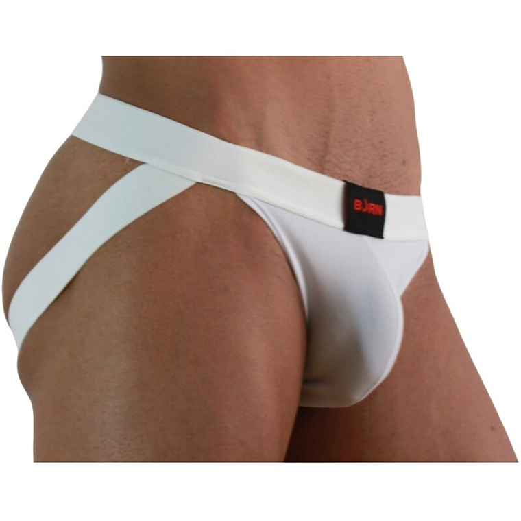 BURN - 007 JOCK LYCRA BRANCO M 1