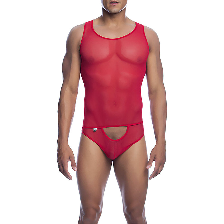 MOB - VERMELHO TRANSPARENTE BODYSHEER TAMANHO P/M 1