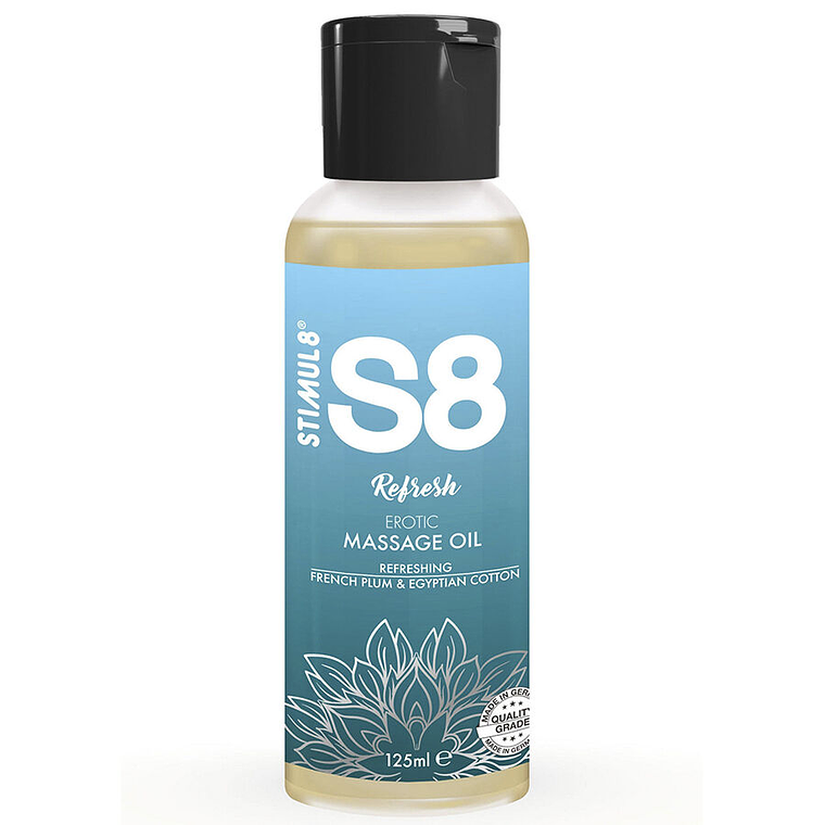 STIMUL8 - S8 REFRESH ÓLEO DE MASSAGEM DE ALGODÃO 125 ML 1