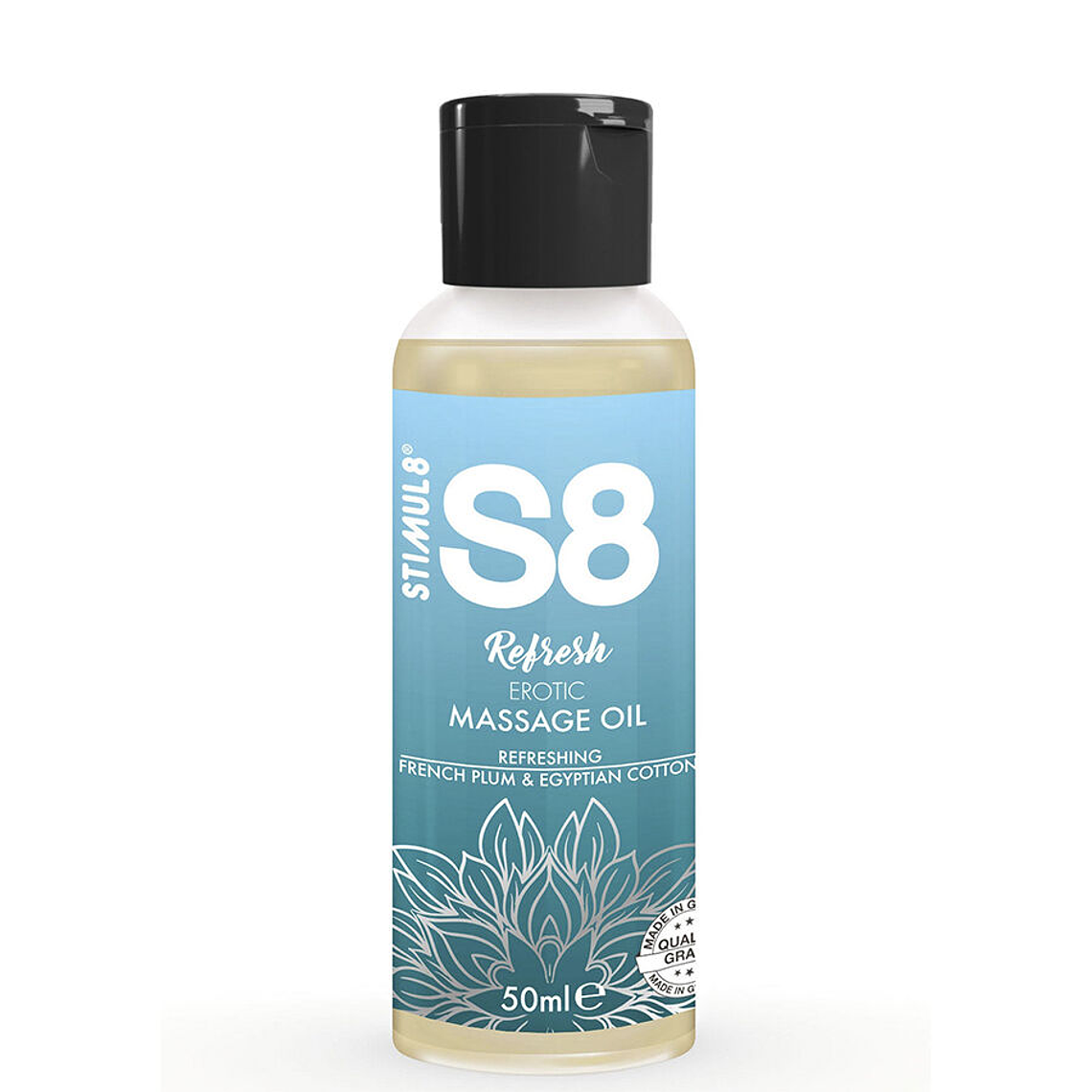 STIMUL8 - S8 REFRESH ÓLEO DE MASSAGEM ERÓTICO DE ALGODÃO 50 ML 1