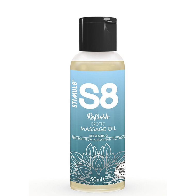 STIMUL8 - S8 REFRESH ÓLEO DE MASSAGEM ERÓTICO DE ALGODÃO 50 ML 1