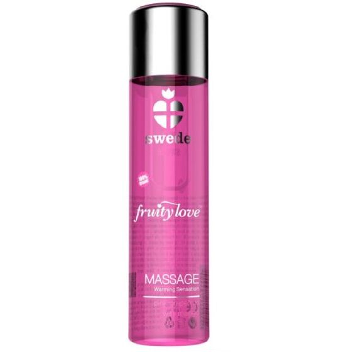 SWEDE - FRUITY LOVE ÓLEO DE MASSAGEM EFEITO DE AQUECIMENTO TORANJA ROSA COM MANGA 60 ML 1