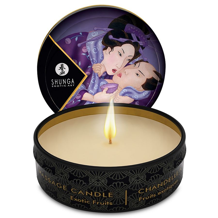 SHUNGA - MINI CARESS BY CANDELIGHT VELA DE MASSAGEM DE FRUTAS EXÓTICAS 30 ML 1