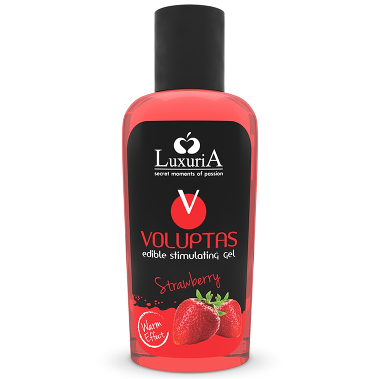 INTIMATELINE LUXURIA - VOLUPTAS GEL DE MASSAGEM COMESTÍVEL EFEITO AQUECEDOR - MORANGO 100 ML 1