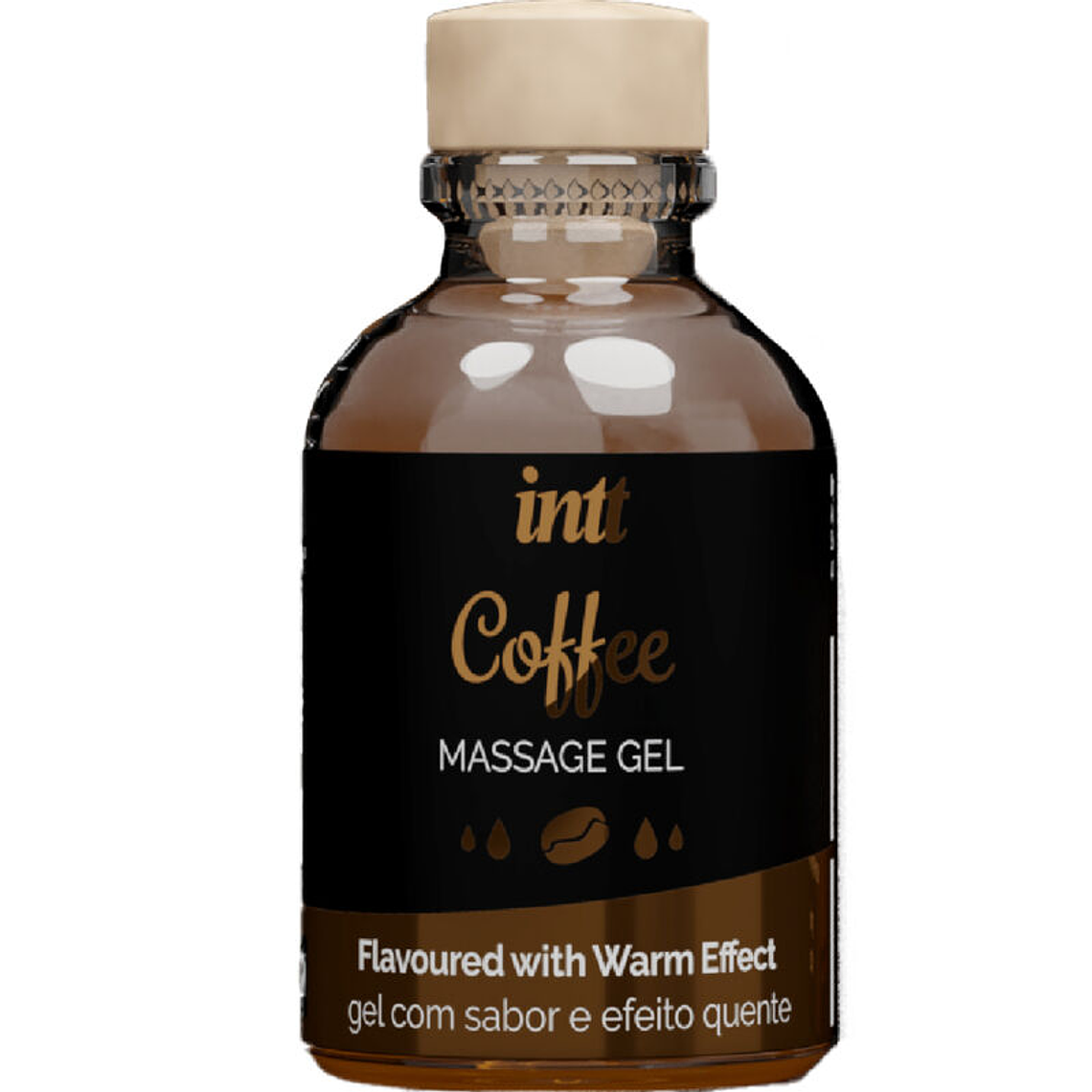 INTT MASSAGE & ORAL SEX - GEL DE MASSAGEM HOT EFFECT SABOR DE CAFÉ 1