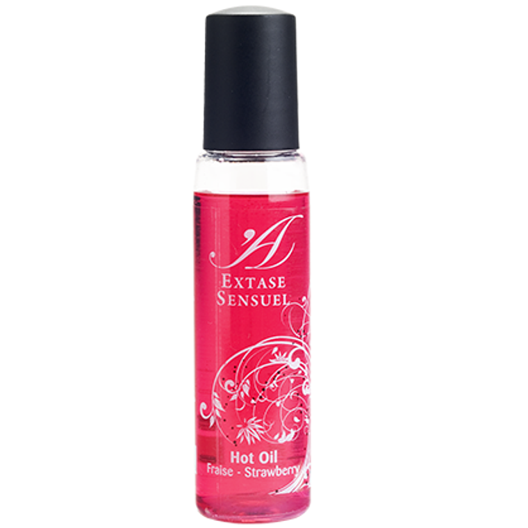 EXTASE SENSUAL - ÓLEO ESTIMULANTE DE MORANGO CALOR VIAGEM 35 ML 1