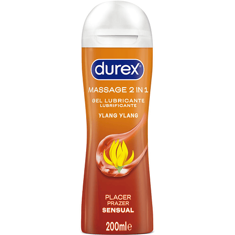 DUREX - GEL LUBRIFICANTE PARA MASSAGEM SENSUAL YLANG YLANG 200 ML