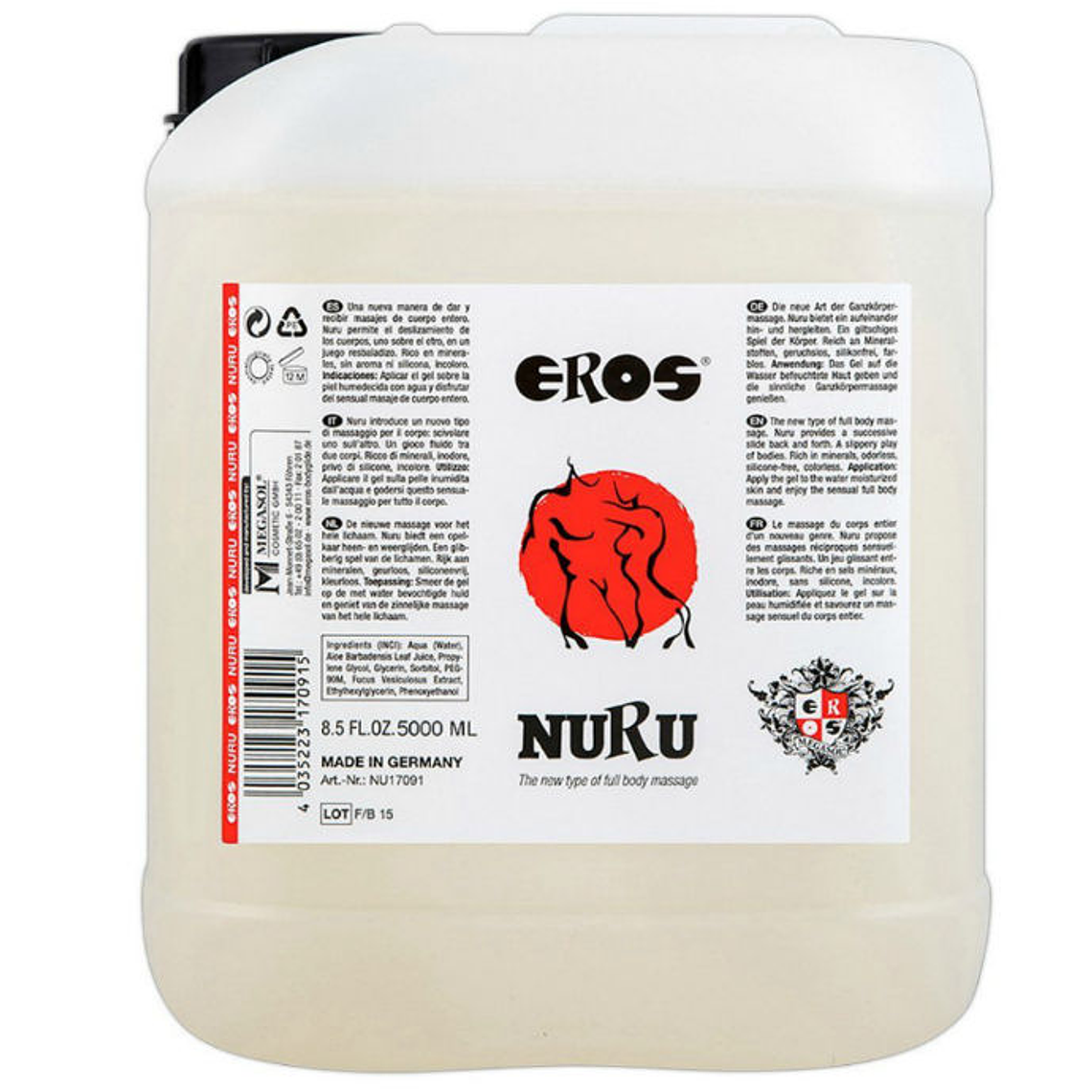 EROS - ÓLEO DE MASSAGEM NURU RICO EM MINERAL 5000 ML 1
