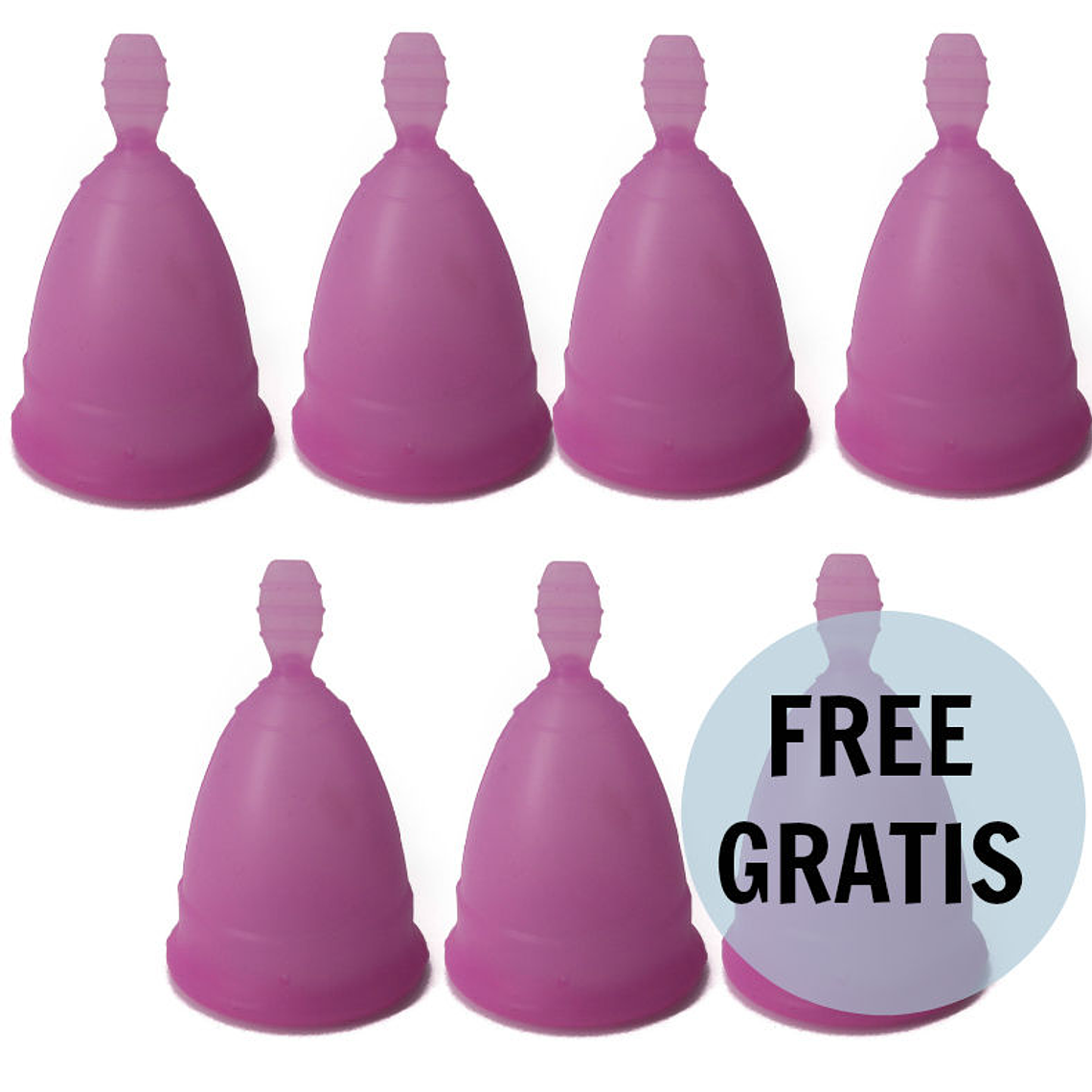 NINA KIKÍ - COPO MENSTRUAL ROXO TAMANHO S 6 + 1 GRTIS 1