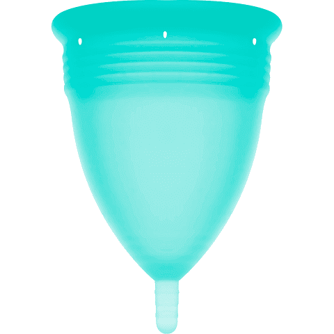 STERCUP - COPO MENSTRUAL DE SILICONE FDA AQUAMARINE - TAMANHO S