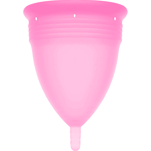 STERCUP - COPO MENSTRUAL DE SILICONE FDA ROSA - TAMANHO L