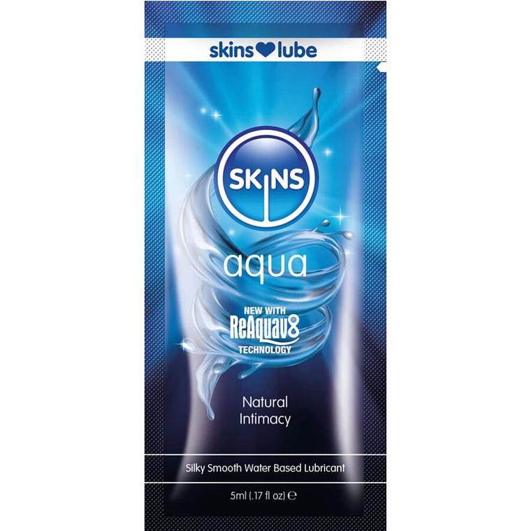 SKINS - AQUA LUBRIFICANTE À BASE DE ÁGUA DOSE ÚNICA 5 ML 1