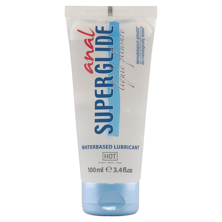 HOT - ANAL SUPERGLIDE LUBRIFICANTE LÍQUIDO PARA PRAZER ANAL 100 ML 1