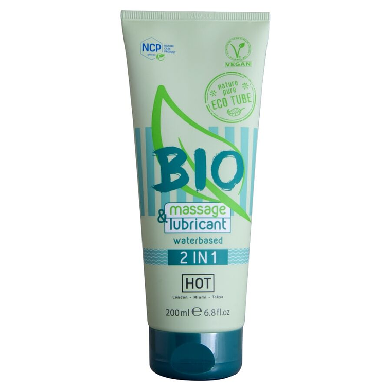 HOT - BIO MASSAGE & LUBRIFICANTE À BASE DE ÁGUA 2 EM 1 200 ML 1