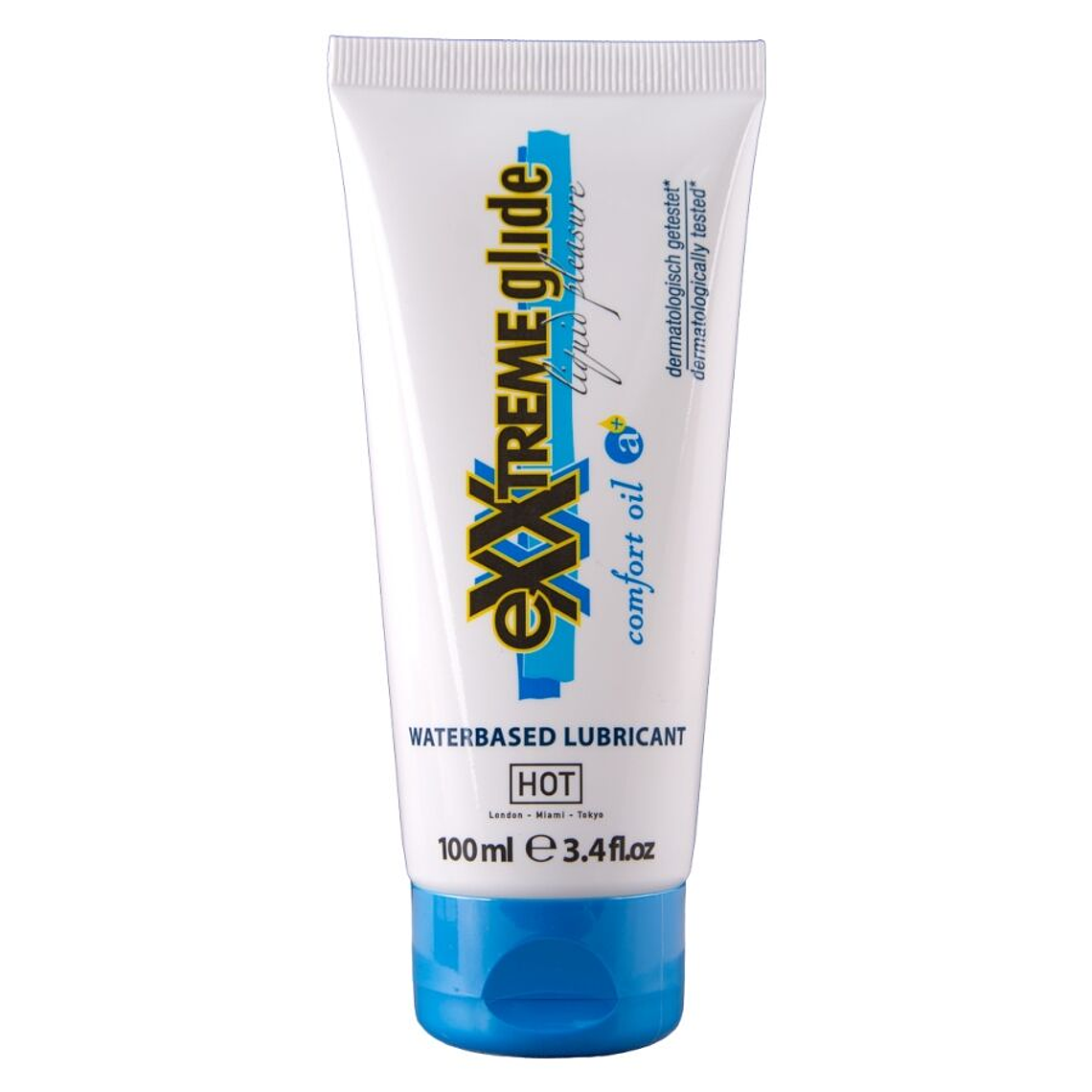 HOT - EXXTREME GLIDE LUBRIFICANTE À BASE DE ÁGUA + ÓLEO CONFORT A+ 100 ML 1