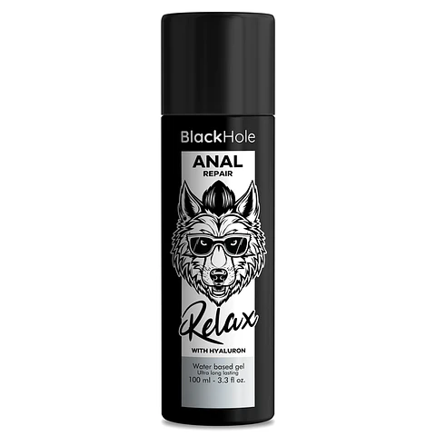 BLACK HOLE - REPARO ANAL RELAXANTE À BASE DE ÁGUA COM HIALURON 100 ML