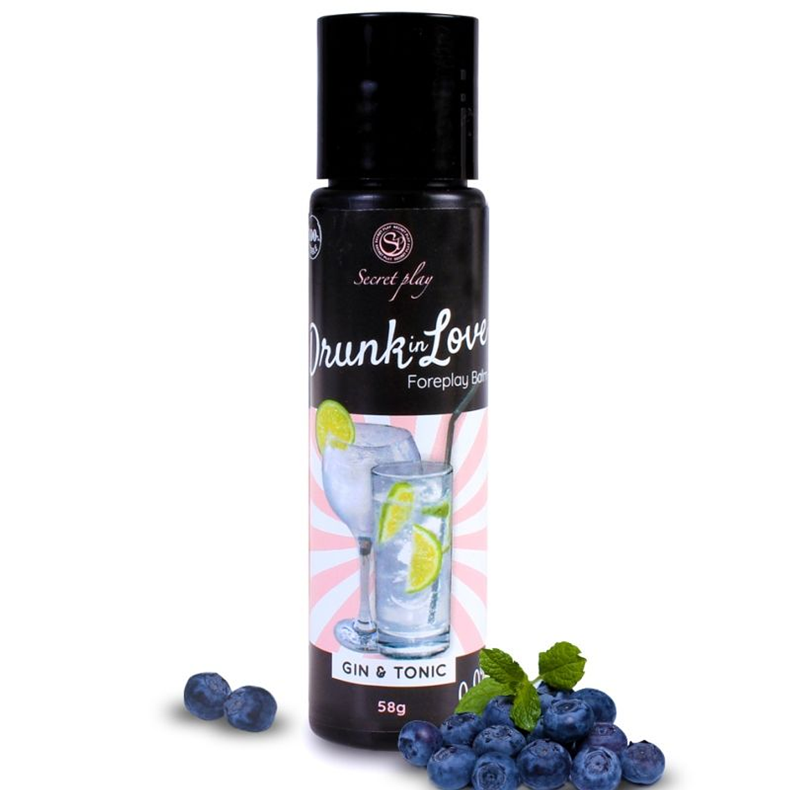 SECRETPLAY - BÊBADO NO AMOR LUBRIFICANTE GIN&TONIC 60 ML 1