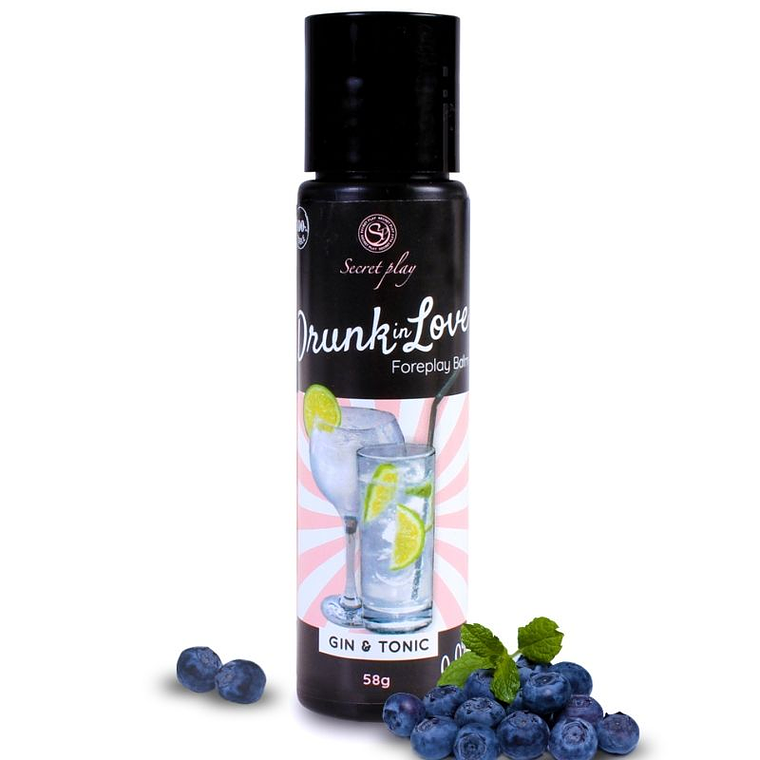 SECRETPLAY - BÊBADO NO AMOR LUBRIFICANTE GIN&TONIC 60 ML 1