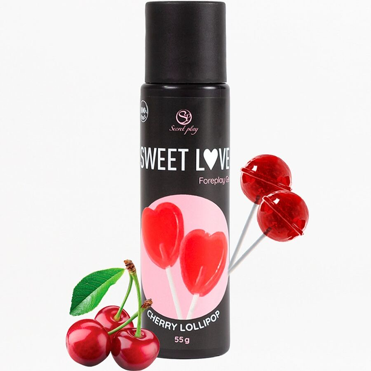 SECRETPLAY - GEL CHERRY LOLLIPOP DOCE AMOR 60 ML 1