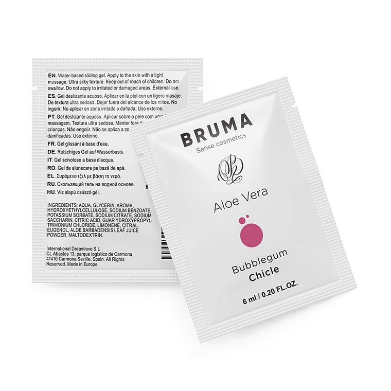 BRUMA - GEL DESLIZANTE DE ALOE VERA SABOR BUBBLEGUM 6 ML 1