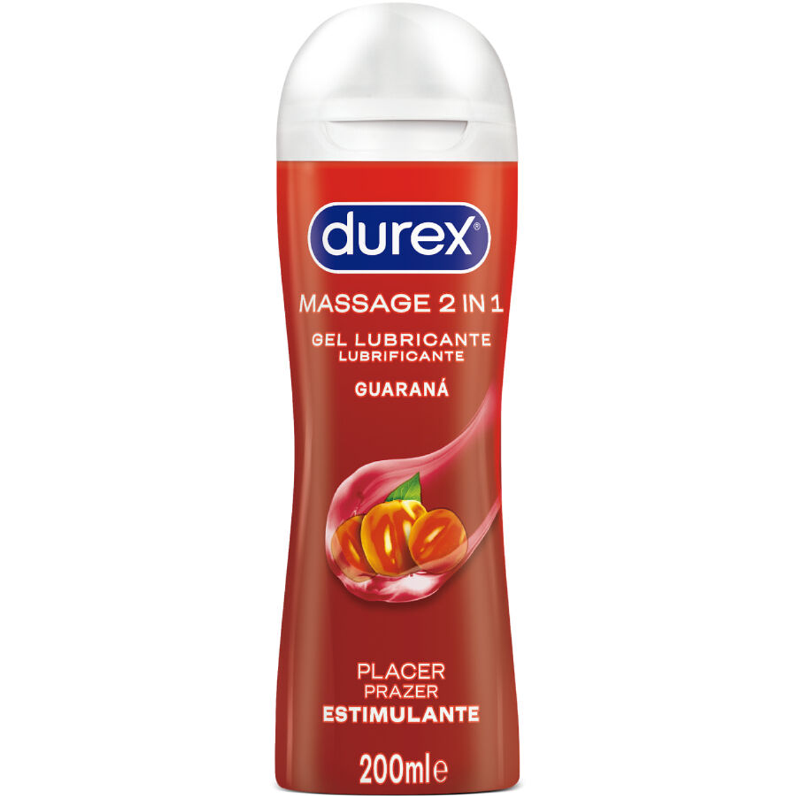 DUREX - GEL LUBRIFICANTE DE MASSAGEM ESTIMULANTE DE GUARANÁ 200 ML 1