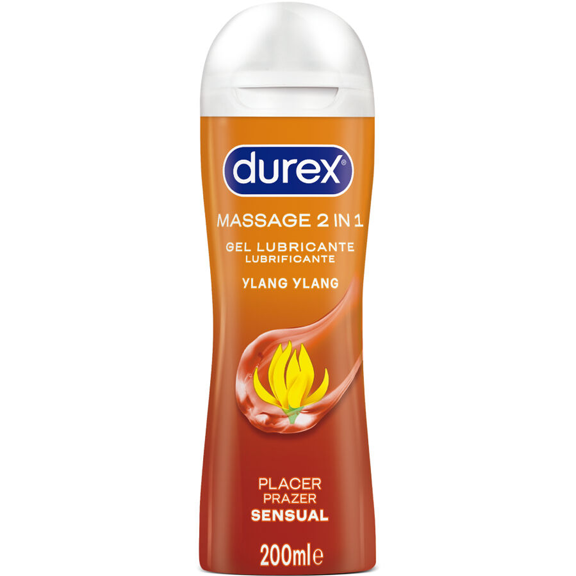 DUREX - GEL LUBRIFICANTE PARA MASSAGEM SENSUAL YLANG YLANG 200 ML 1