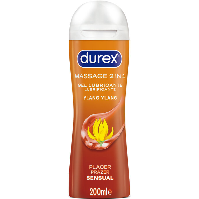 DUREX - GEL LUBRIFICANTE PARA MASSAGEM SENSUAL YLANG YLANG 200 ML 1