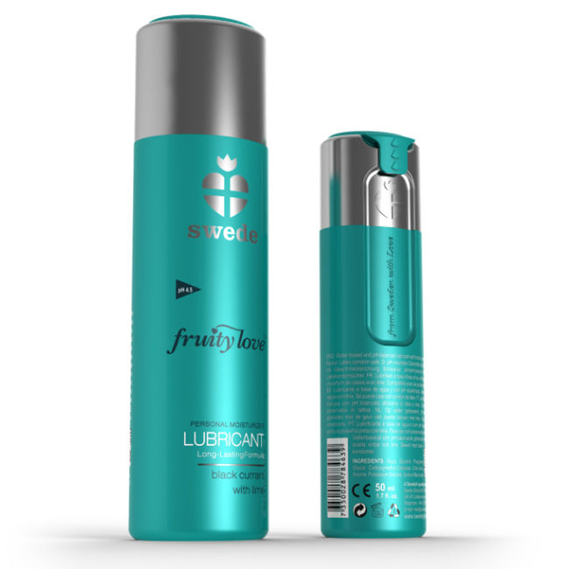 SWEDE - FRUITY LOVE LUBRIFICANTE GROSELHA PRETA LIMÃO 50 ML 1
