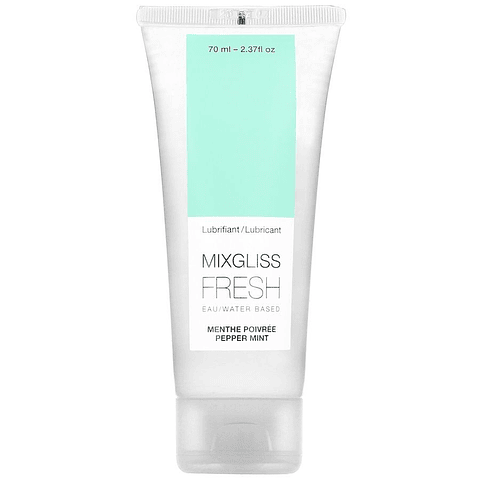 MIXGLISS - LUBRIFICANTE BASE DE GUA EFEITO FRIO SABOR MENTA 70 ML