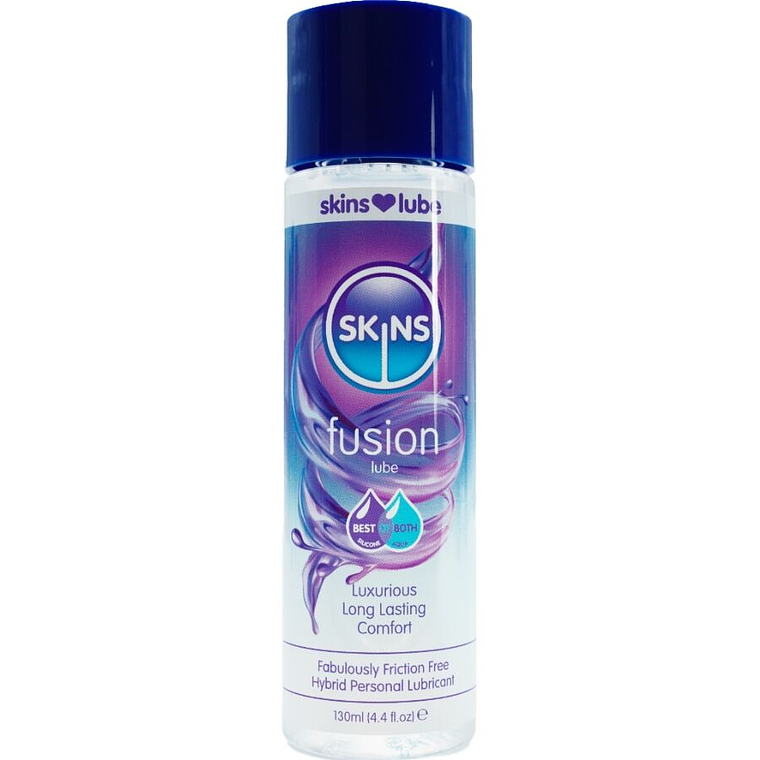 SKINS - FUSION LUBRIFICANTE HÍBRIDO À BASE DE ÁGUA E SILICONE 130 ML 1