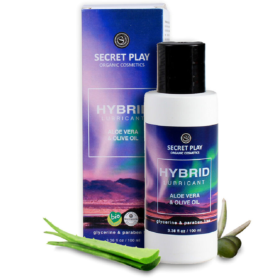 SECRETPLAY - LUBRIFICANTE ORGÂNICO HÍBRIDO 100 ML 1
