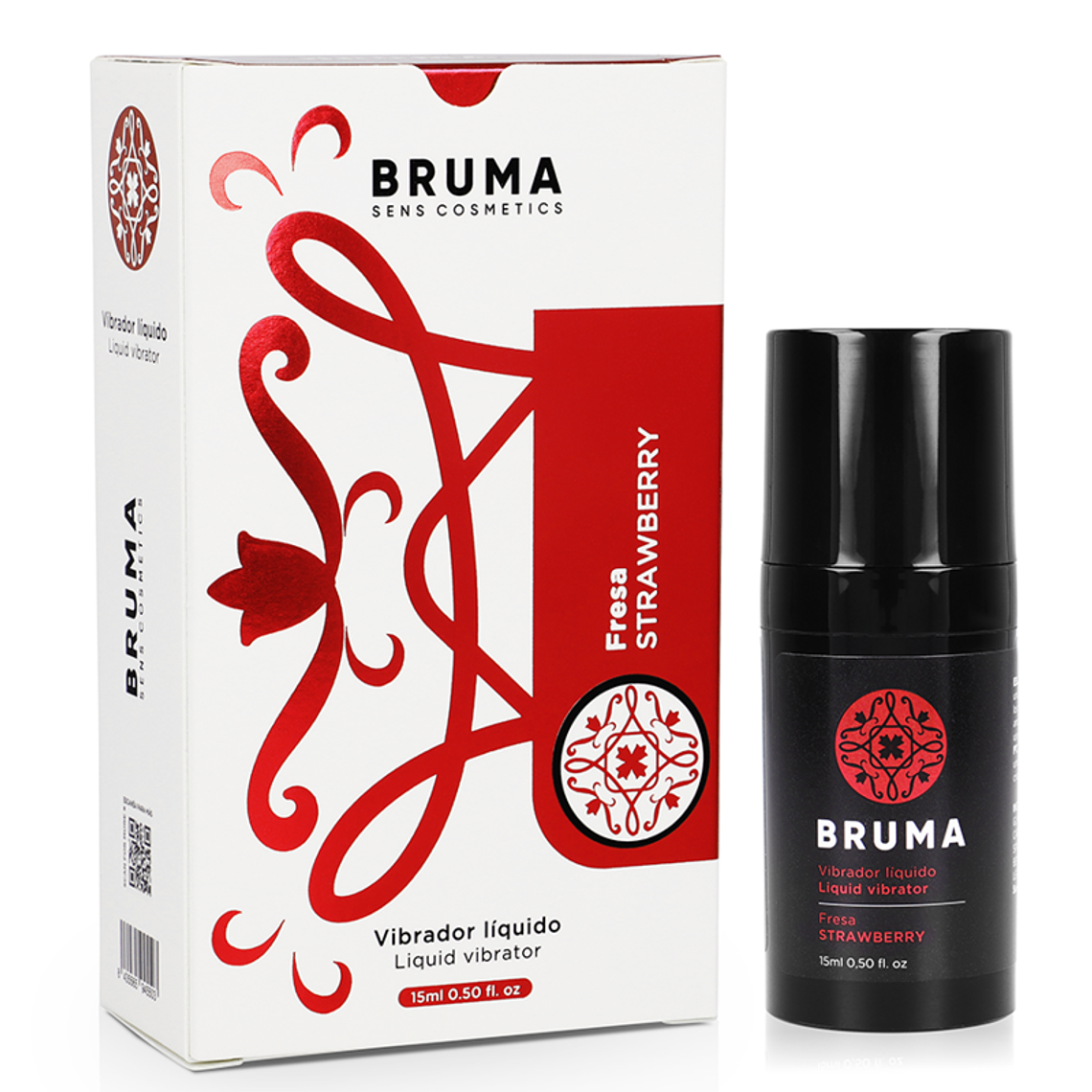 BRUMA - VIBRADOR LÍQUIDO ULTRA DESLIZANTE MORANGO 15 ML 1