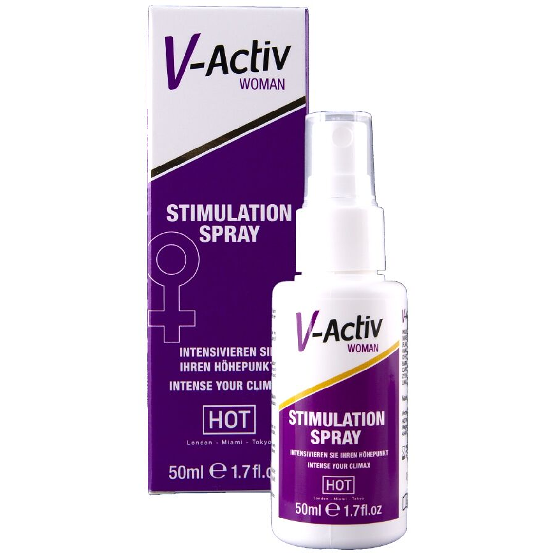 HOT - SPRAY ESTIMULANTE V-ACTIV PARA MULHERES 50 ML 1