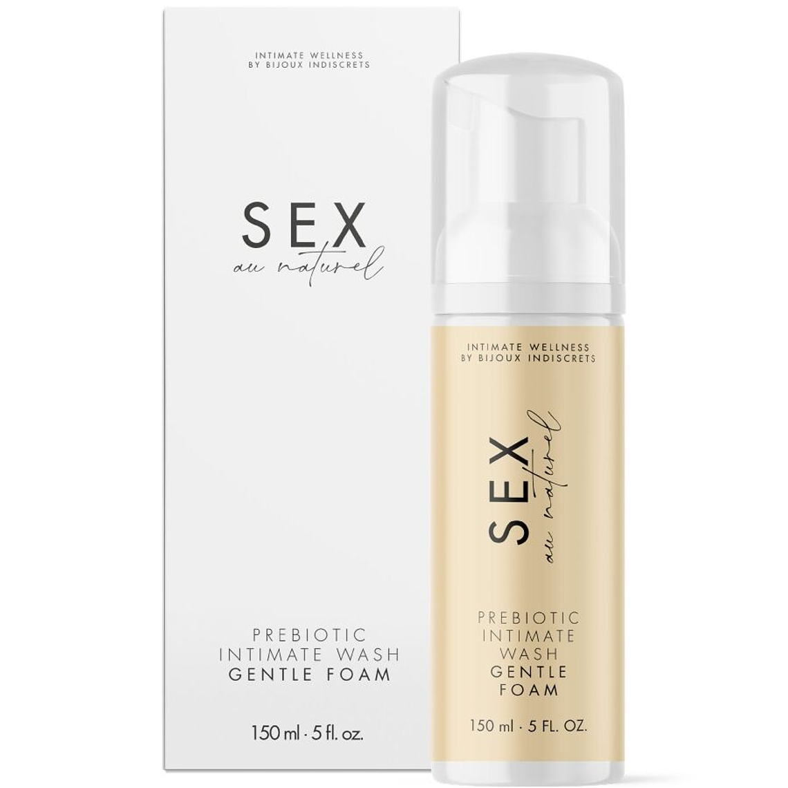 BIJOUX INDISCRETS - SEX AU NATUREL GEL ÍNTIMO PREBIÓTICO COM ESPUMA 150 ML 1
