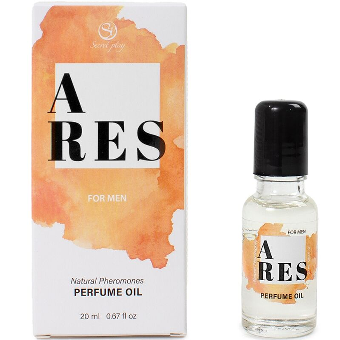 SECRETPLAY - ARES PERFUME NATURAL FEROMONAS EM ÓLEO PARA HOMENS 20 ML 1