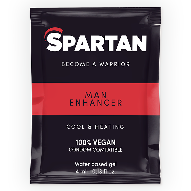 SPARTAN - GEL AUMENTADOR DE EREÇÃO COM EFEITO FRIO QUENTE 100% VEGANO 4ML 1