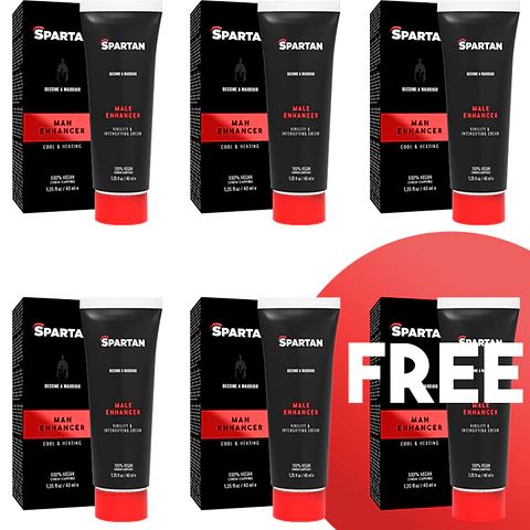 SPARTAN - GEL DE ERECÇÃO-ORGASMO-DURACION DE PAREJA 100% VEGANO 5+1 GRATIS