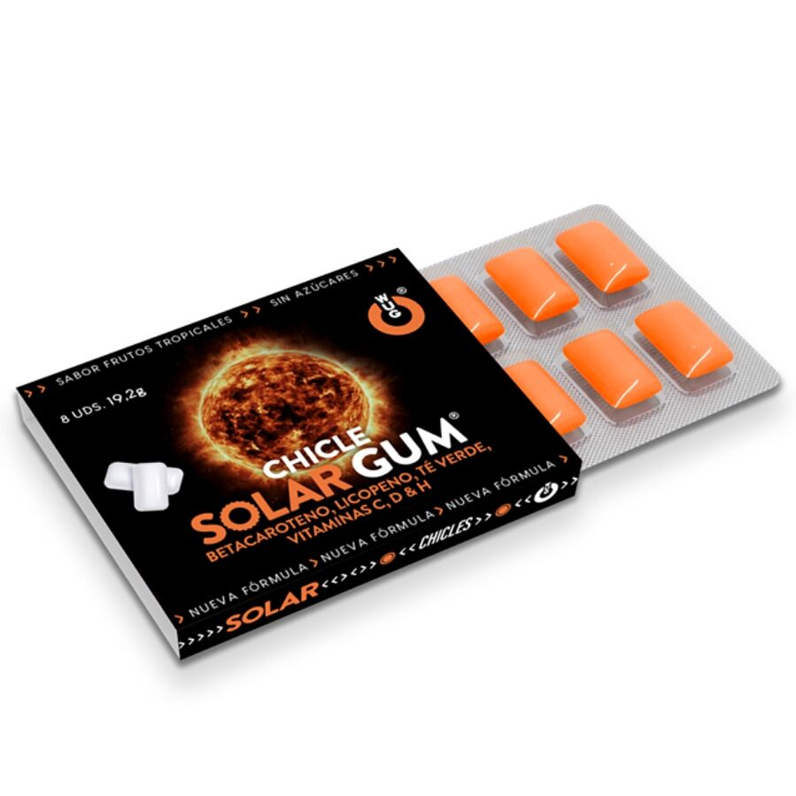 WUG GUM - SOLAR BRONZEAMENTO COM GUM SOLAR 1 X 8 UNIDADES 1