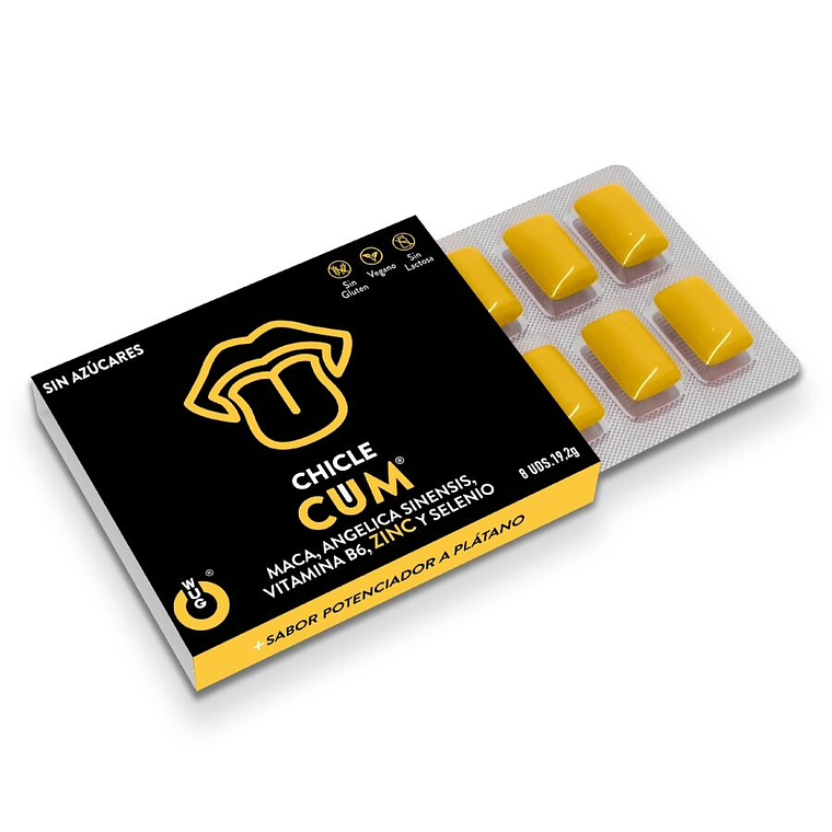 WUG SEX SENSE - AUMENTADOR DE ESPERMA E INTENSIVO DE SABOR DE BANANA PARA O SÊMEN 1 X 8 UNIDADES 1
