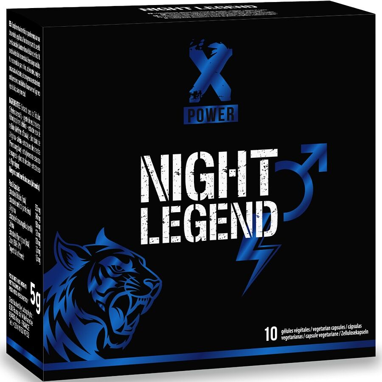 XPOWER - NIGHT LEGEND - ESTIMULANTE DE AÇÃO RÁPIDA PARA EREÇÃO E DESEMPENHO - 10 CÁPSULAS 1