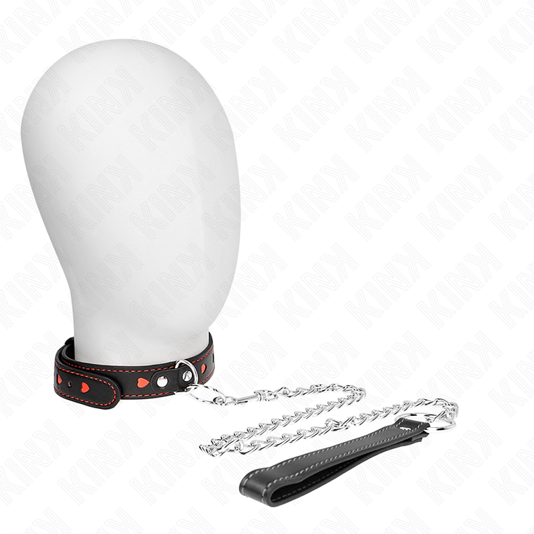 KINK - COLAR COM ALÇA 65 CM DETALHES CORAÇÃO 52,5 X 2,5 CM 1