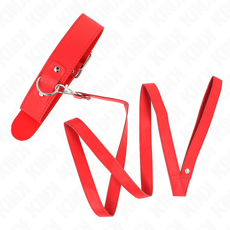 KINK - COLAR COM CINTO 116 CM ALÇA ROJO AJUSTÁVEL 32-50 CM X 8 CM 1