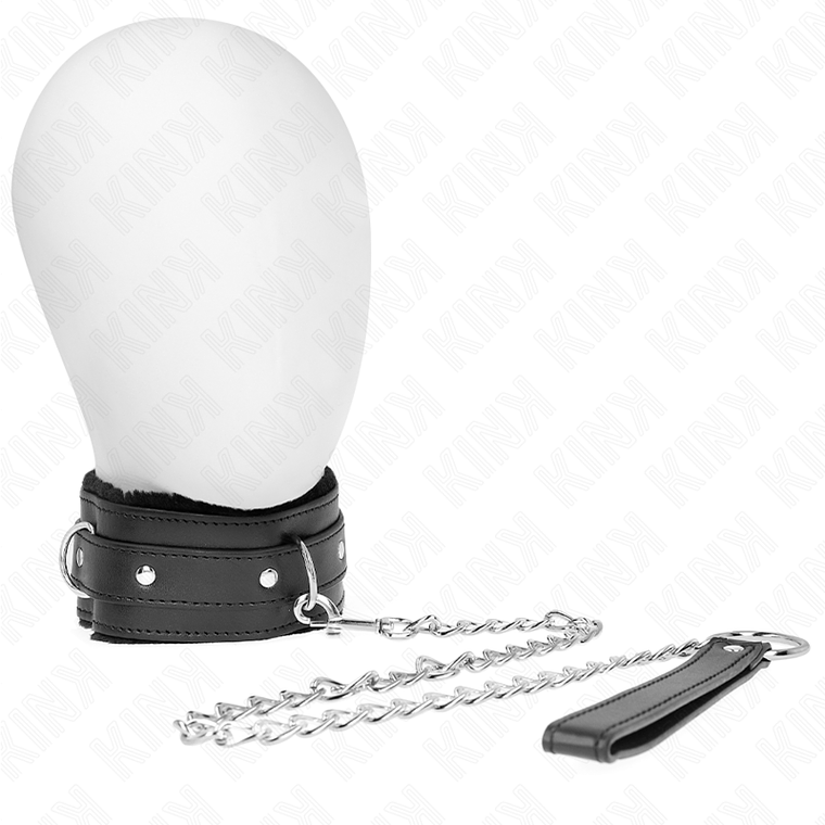 KINK - COLAR COM TRELA 65 CM COM RESTRIÇÕES PRETO 36-42 CM X 5,5 CM 1