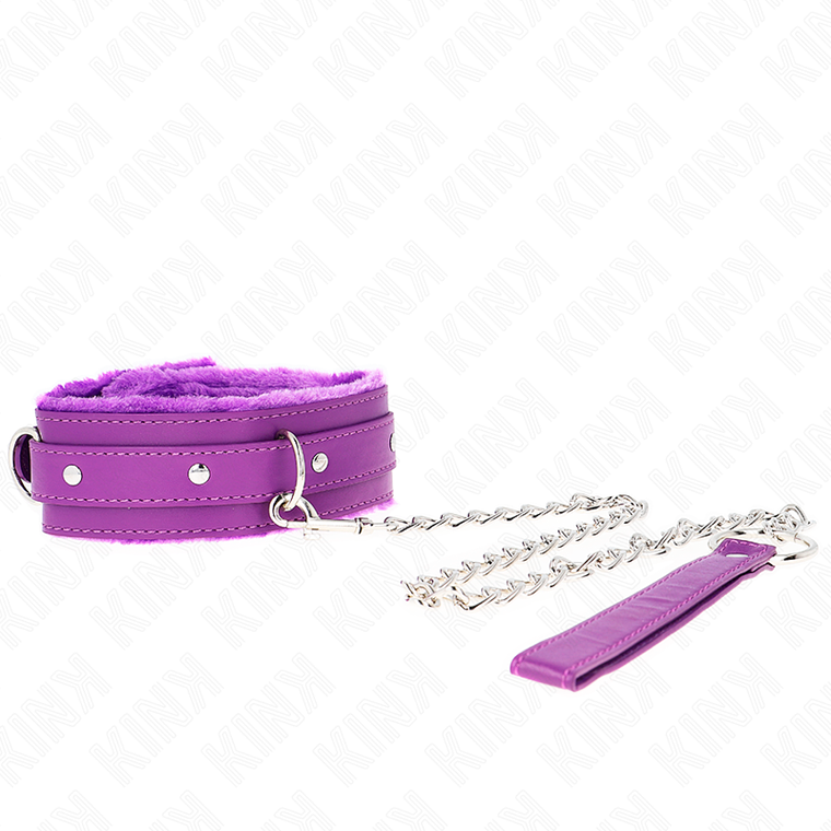KINK - COLAR COM TRELA 65 CM COM RESTRIÇÕES ROXO 36-42 CM X 5,5 CM 1