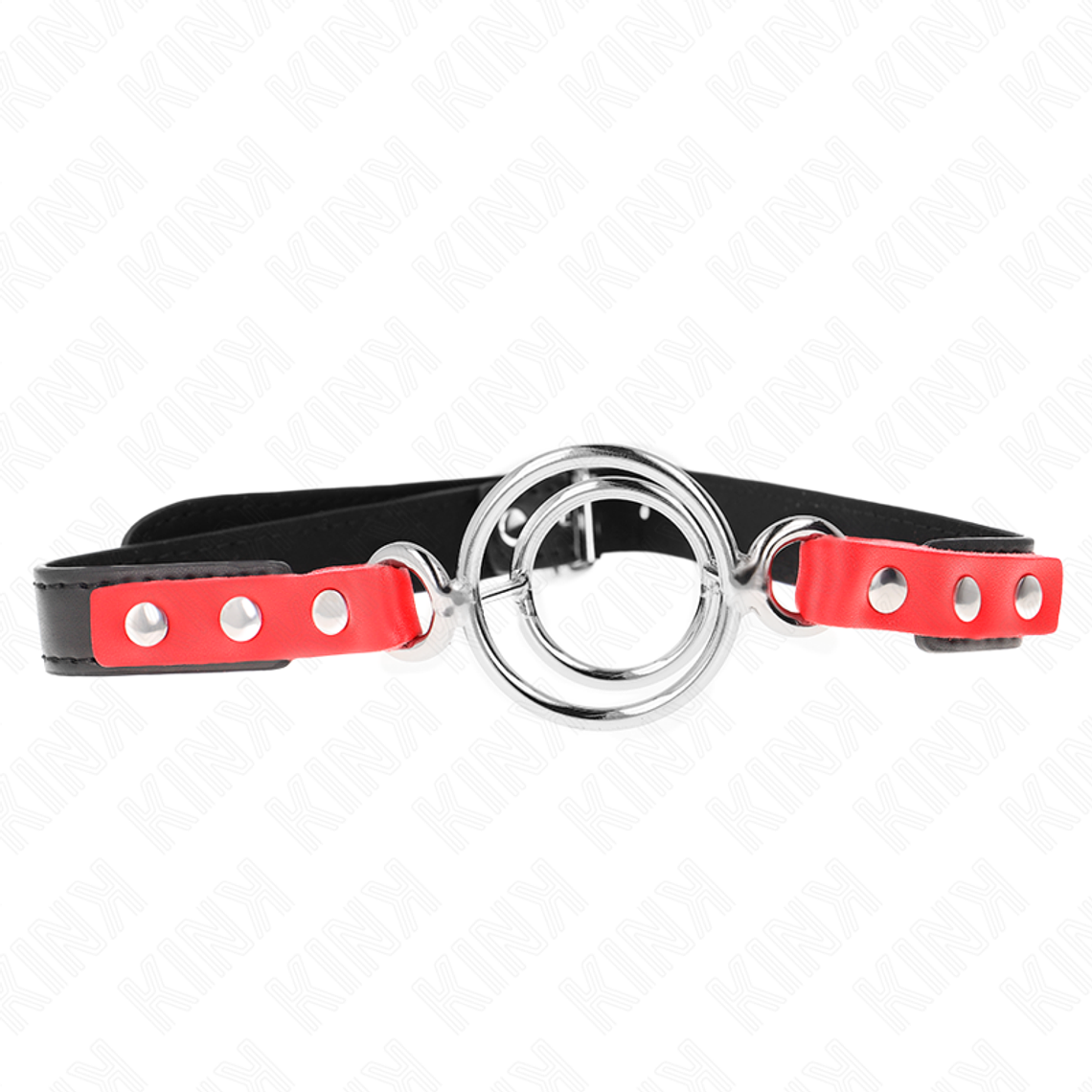 KINK - GAG COM MÚLTIPLOS O-RINGS 4 / 4,8 CM VERMELHO 38 X 56 CM 1